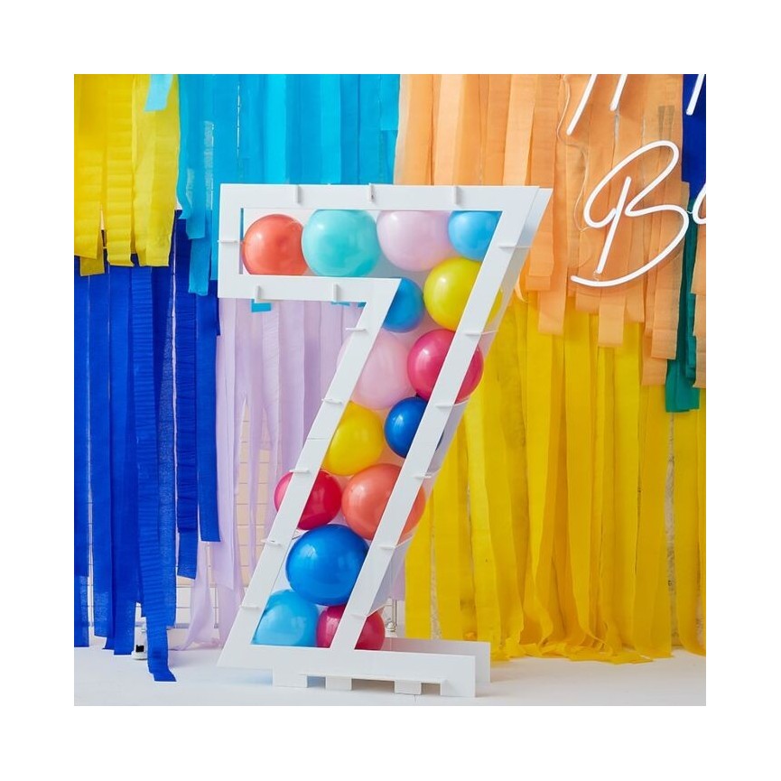 Structure Mosaïque Ballons Chiffre 7 Structure Mosaïque Ballons Chiffre 7