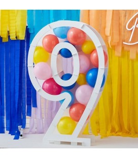 Mosaic Ballon Stand Number 9