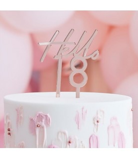 Hello 18 Cake Topper
