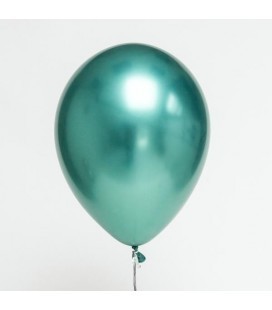 Green Chrome Latex Mini Balloon 18cm