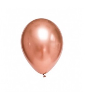 Mini Latexluftballon Chrom-Rose Gold 18cm
