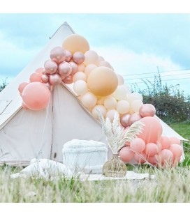 Luxe Peach, Nude and Rose Gold Balloon Arch Kit