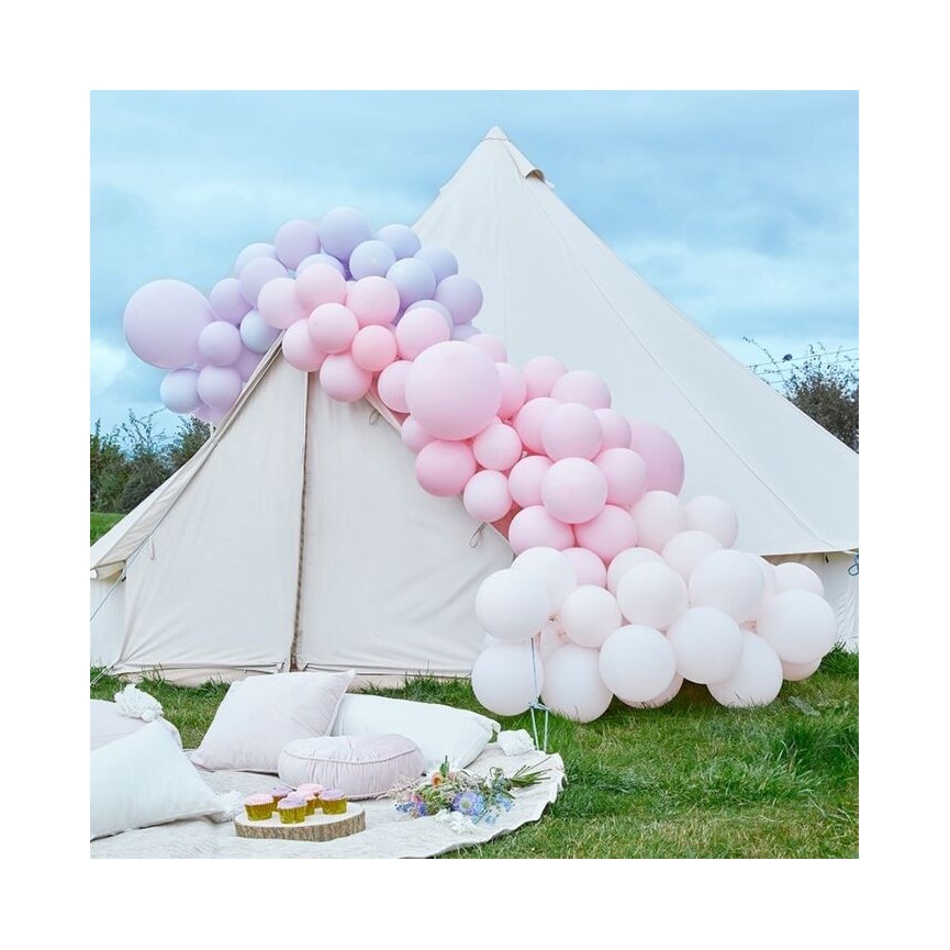 Luxe Pastel Pink & Purple Balloon Arch Kit