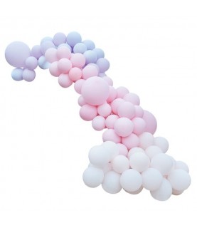 Kit Luxe Guirlande de Ballons Rose & Violet Pastel