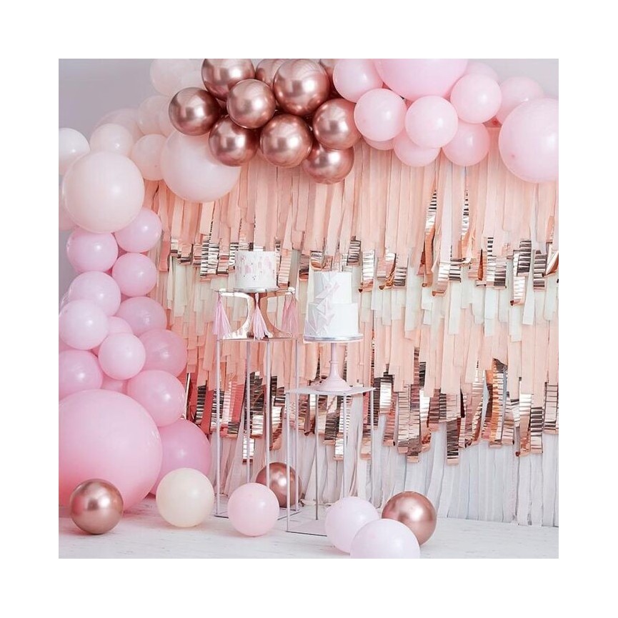 Kit Luxe Guirlande de Ballons Rose Pastel & Rose Gold