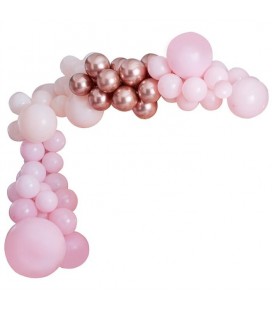 Luxe Pastel Pink & Rose Gold Balloon Arch Kit