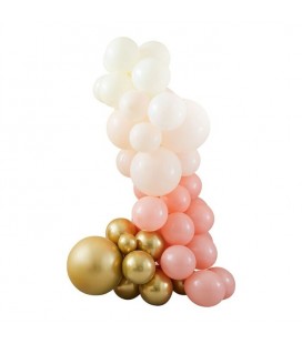Peach & Gold Balloon Arch Kit