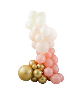 Peach & Gold Balloon Arch Kit