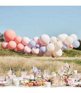 Boho Blush, Nude & Blue Balloon Arch Kit