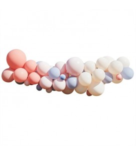 Boho Blush, Nude & Blue Balloon Arch Kit