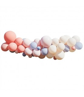 Boho Blush, Nude & Blue Balloon Arch Kit