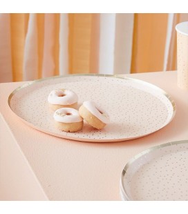 Gold and Gold Speckle Plates