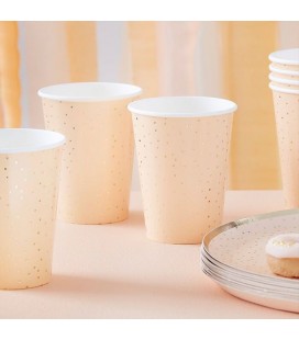Peach and Gold Cups