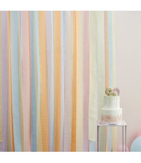 Pastel Streamer Party Backdrop