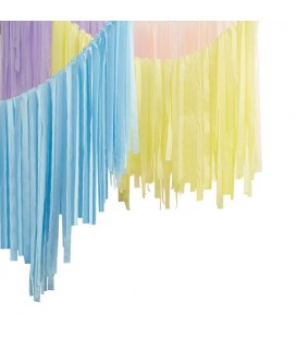 Pastel Luxe Party Streamers Backdrop