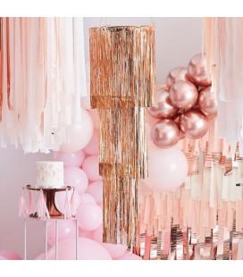 Kronleuchter mit Fransen zum Aufhängen Rose Gold