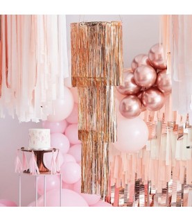 Kronleuchter mit Fransen zum Aufhängen Rose Gold