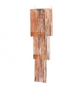 Rose Gold Fringe Chandelier Decoration
