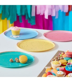 Assiettes Rainbow et Or