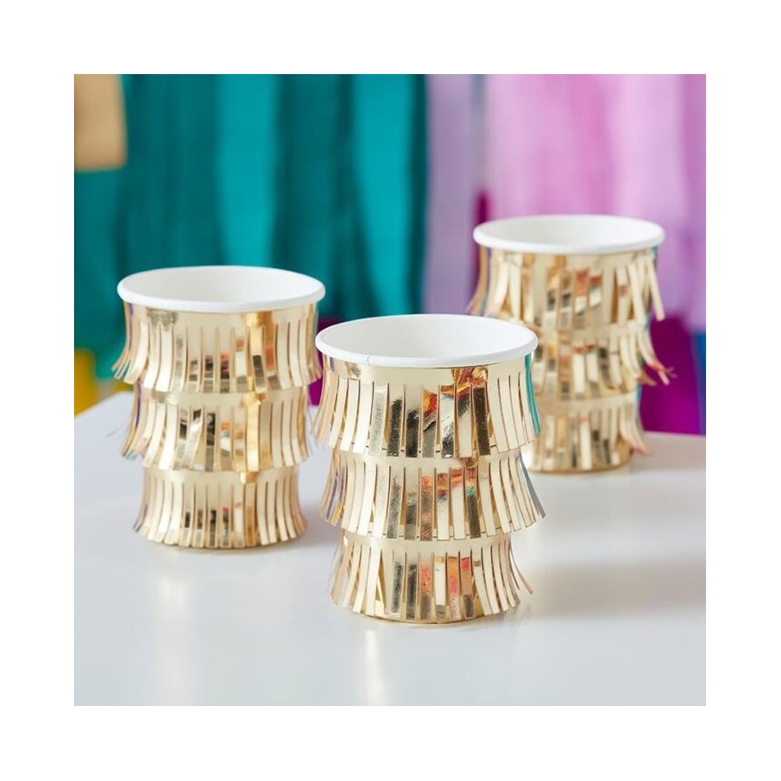 Gold Fringe Cups