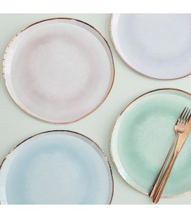 Pastel Watercolour Plates