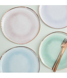 Pastel Watercolour Plates