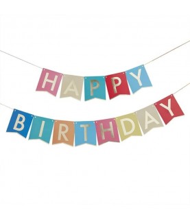 Rainbow Happy Birthday Garland