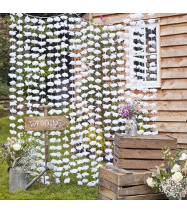 Rideau de Fleurs Blanches