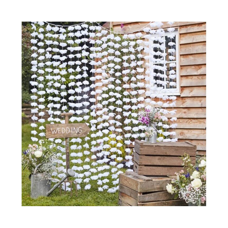 Rideau de Fleurs Blanches Rideau de Fleurs Blanches