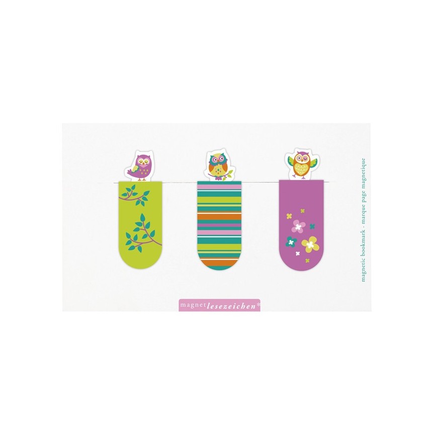Magnetic Bookmarks Owl