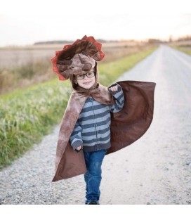 Triceratops Brown Cape 4-5 years