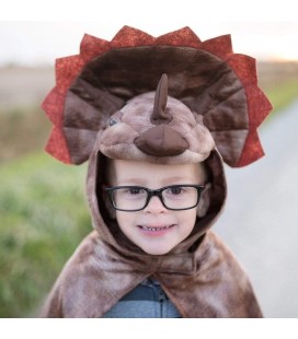 Triceratops Brown Cape 4-5 years