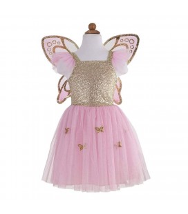 Gold Butterfly Dress & Wings 5-7 years