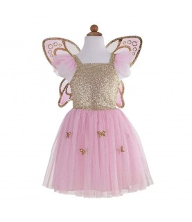 Gold Butterfly Dress & Wings 5-7 years