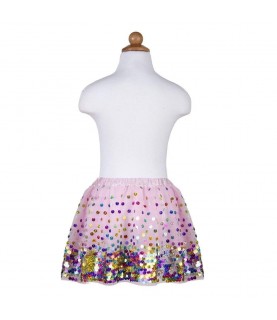 Pink Party Fun Sequin Skirt  4-6 years