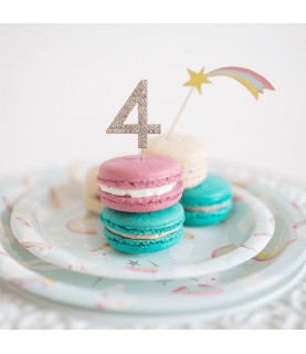 Rhinestone Cake Topper Number 0