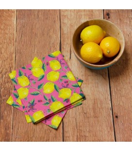 Pink Lemon Napkins