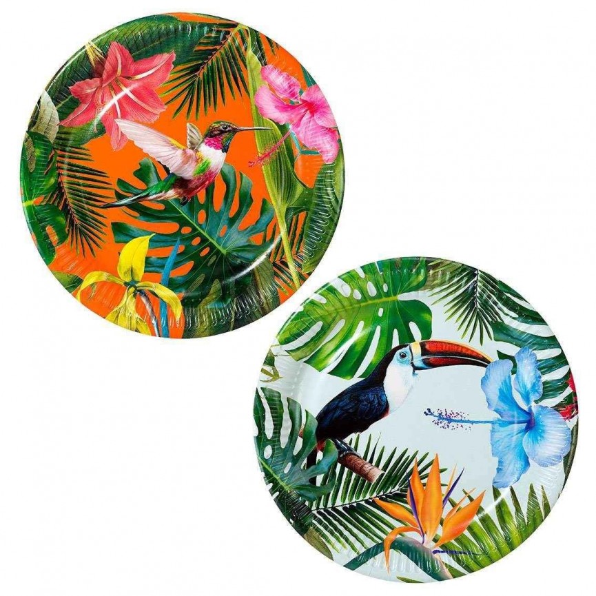 Tropical Fiesta Party Plates