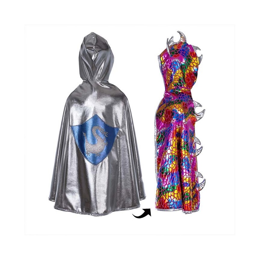 Dragon Knight Multi/Silver Cape 5-6 years
