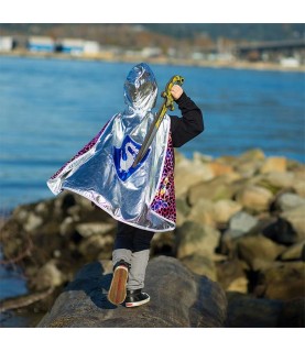Dragon Knight Multi/Silver Cape 5-6 years