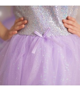 Lilac Sequins Princess Dress  3-4 years