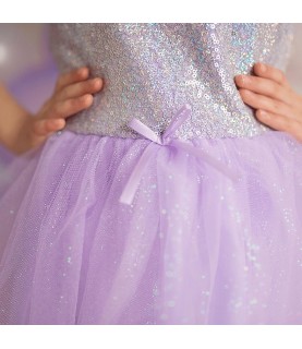 Robe de Princesse Paillettes Lilas 3-4 ans