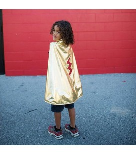 Reversible Superhero Cape Red/Gold 5-6 years