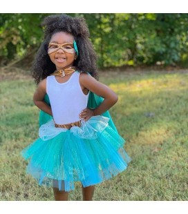 Teal Superhero Tutu/Cape/Mask Set 4-6 years