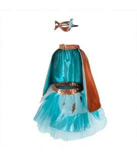 Teal Superhero Tutu/Cape/Mask Set 4-6 years