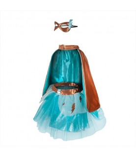 Teal Superhero Tutu/Cape/Mask Set 4-6 years