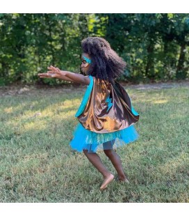 Teal Superhero Tutu/Cape/Mask Set 4-6 years
