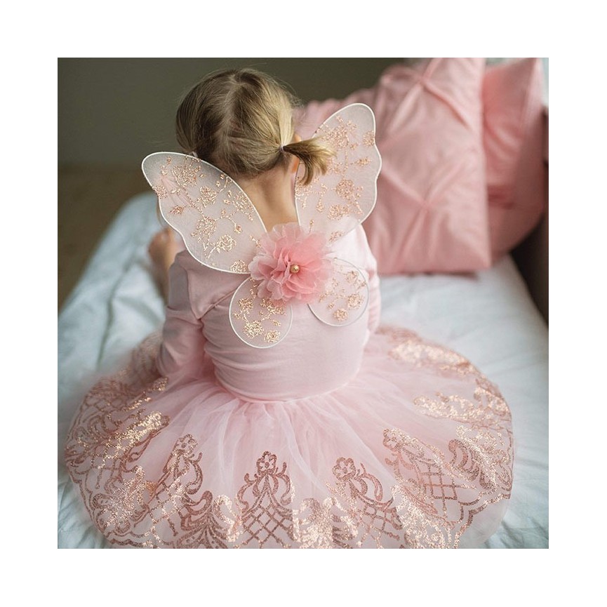 Rose Gold Tutu with Wings  4-7 years
