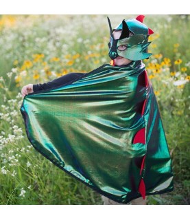 Dragon/Knight Reversible Cape & Mask 5-6 years