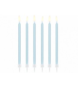 12 Light Blue Candles